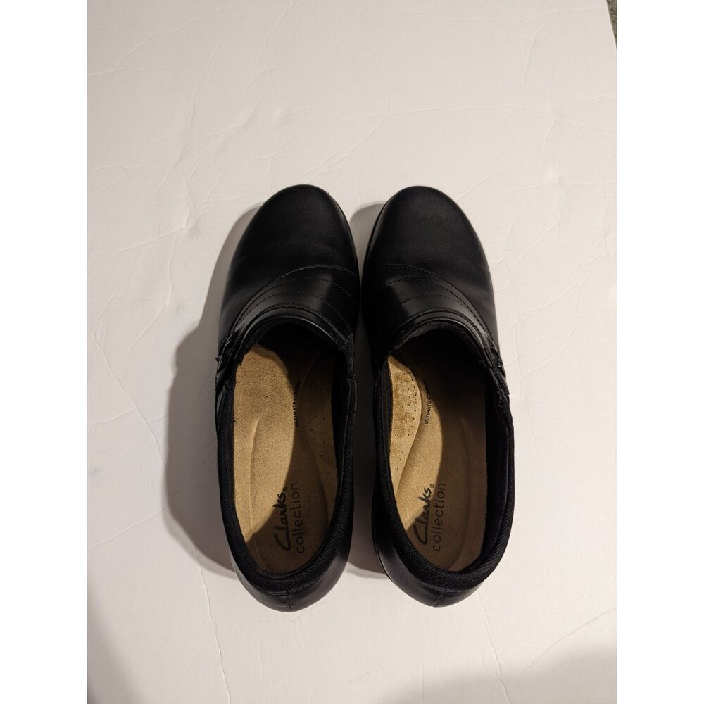 Clarks Women's Black Angie Pearl slip ons size size 11